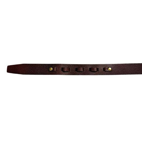 Vintage Leather & Brass Equestrian Hoof Pick Belt Sz 46 Brown Unisex main image 5
